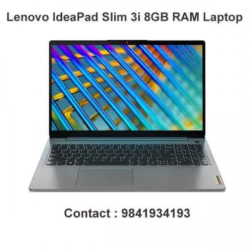 Lenovo IdeaPad Slim 3i 8GB RAM Laptop price in Chennai, tamilnadu, Hyderabad, kerala, bangalore