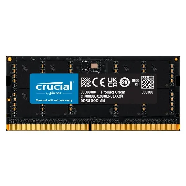 Crucial 32GB DDR5 4800 SODIMM Laptop Memory price in Chennai, tamilnadu, kerala, bangalore