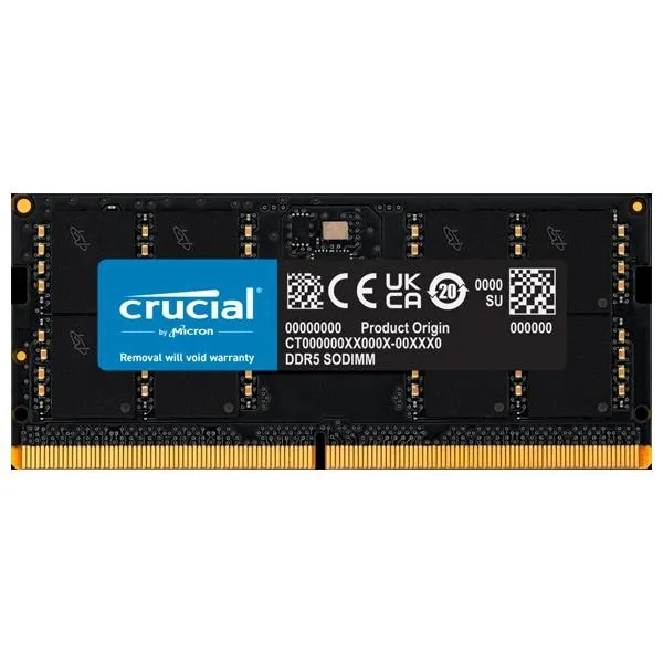 Crucial 48GB DDR5 5600 SODIMM Laptop Memory price in Chennai, tamilnadu, kerala, bangalore