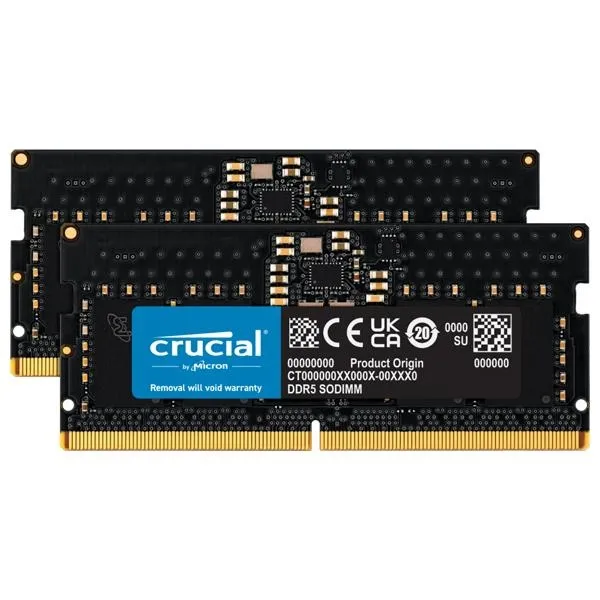 Crucial 96GB Kit 48GBx2 DDR5 5600 SODIMM Laptop Memory price in Chennai, tamilnadu, kerala, bangalore