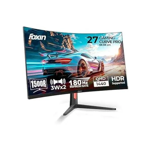 Foxin Phantom Pro 27 Inch 1440p Curved Monitor price in Chennai, tamilnadu, kerala, bangalore