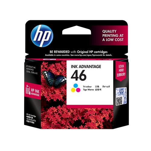 HP 46 CZ638AA Tri color Ink Advantage Cartridge price in Chennai, tamilnadu, Hyderabad, kerala, bangalore
