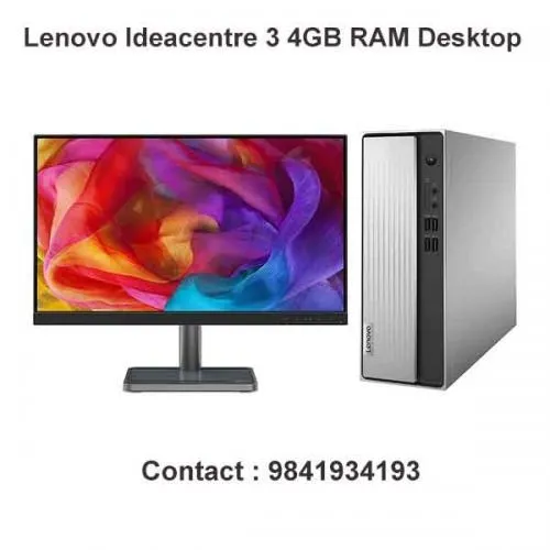 Lenovo Ideacentre 3 4GB RAM Desktop price in Chennai, tamilnadu, kerala, bangalore