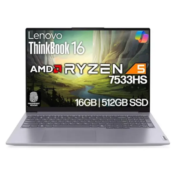 Lenovo ThinkBook 16 AMD Ryzen 5 Win 11 Home Laptop