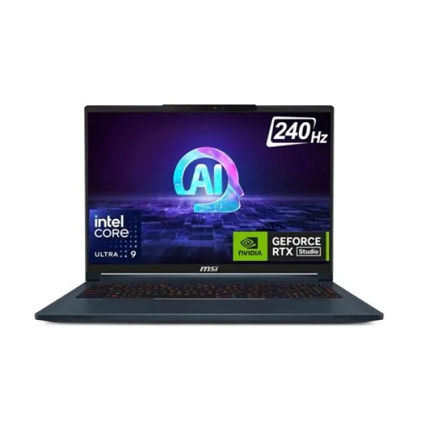MSI Stealth 16 Al Studio A1VGG057IN Ultra 9  Processor Laptop price in Chennai, tamilnadu, kerala, bangalore