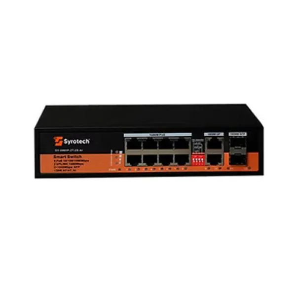 Syrotech SY 8000P 2T 2S AI Unmanaged PoE Switch price in Chennai, tamilnadu, kerala, bangalore