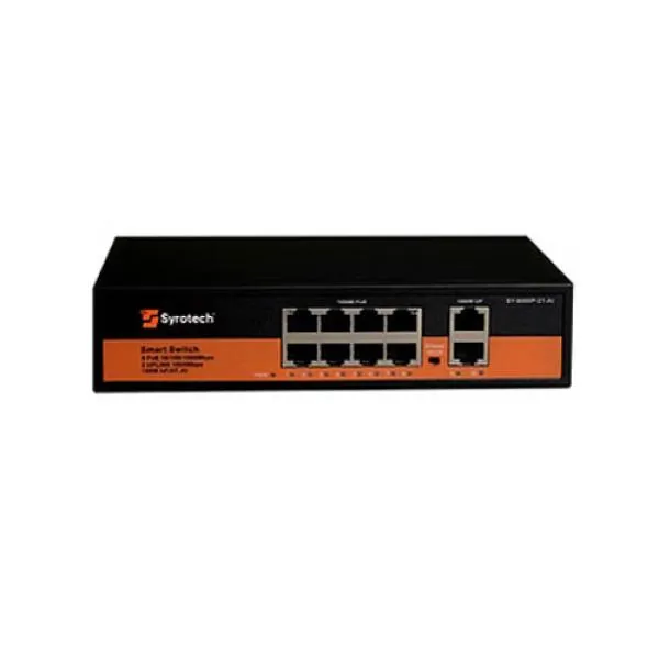 Syrotech SY 8000P 2T AI Unmanaged PoE Switch price in Chennai, tamilnadu, kerala, bangalore